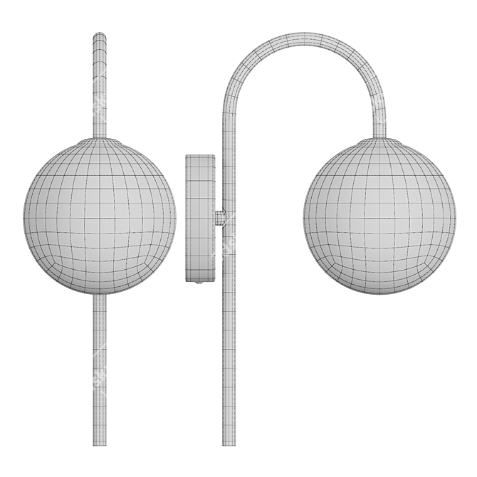 Elate Matte Pendant Lamp 3D model image 3