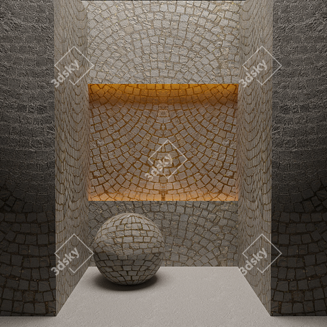 Elegant Floor Patterns 3D model image 1