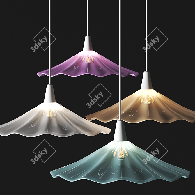 Sophisticate Sand & Taupe Pendant 3D model image 2