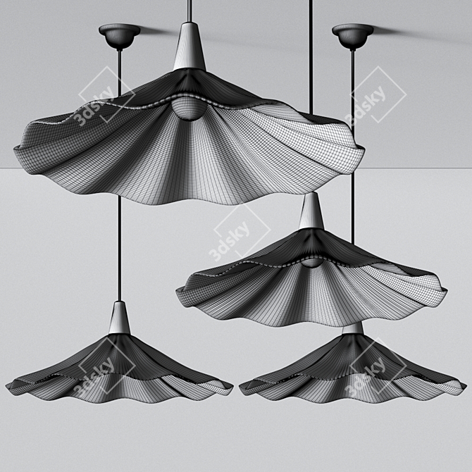 Sophisticate Sand & Taupe Pendant 3D model image 3