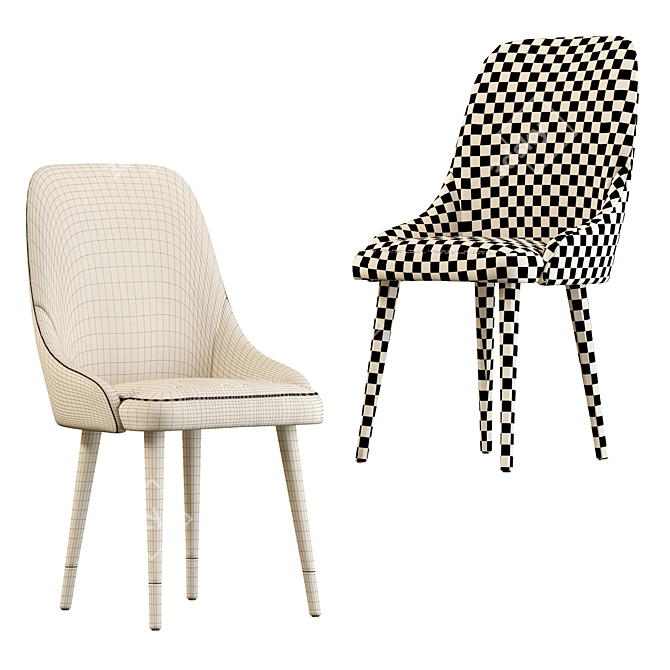 Luxdeco Torre Adima Side Chair: Elegant and Stylish Seating Solution 3D model image 5