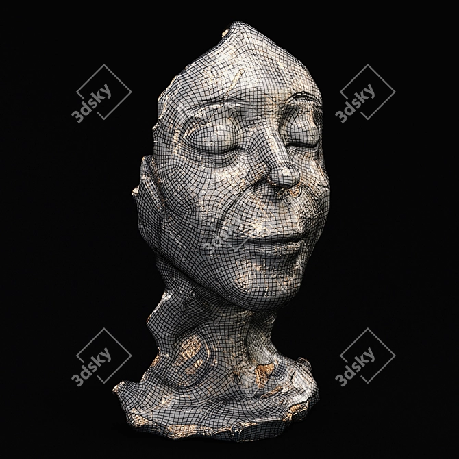 Sculpted Face Artistry 3D model image 7