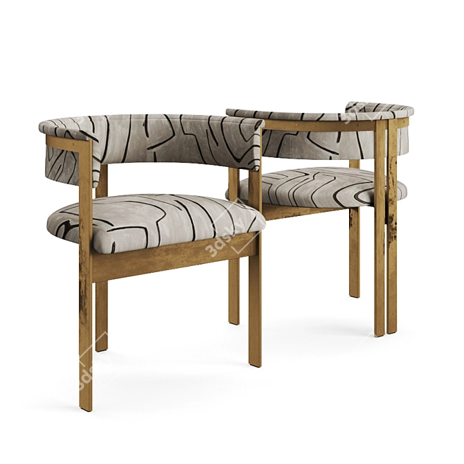 Title: Elliott Chair: Timeless Elegance 3D model image 2