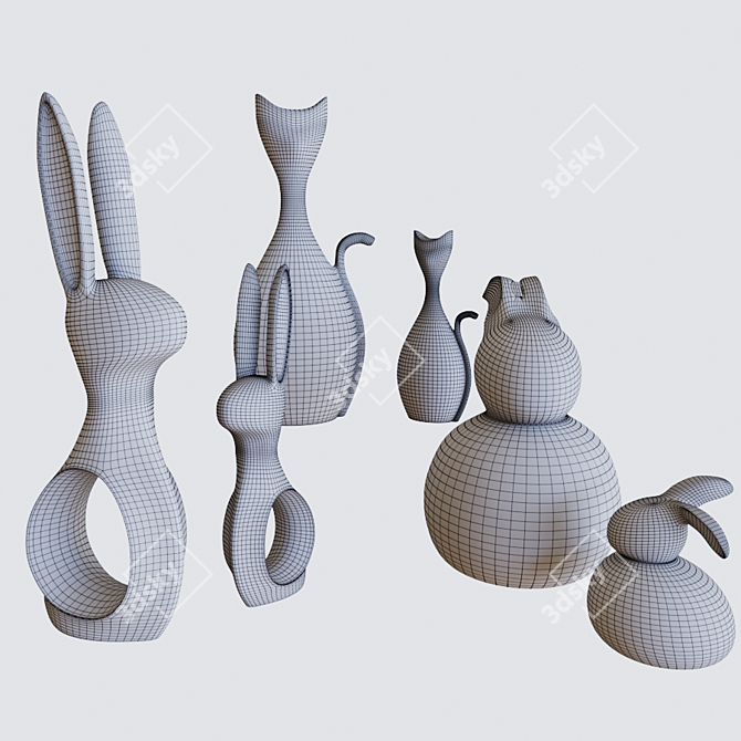 Sculpting Set: 9728 Polygons 3D model image 2