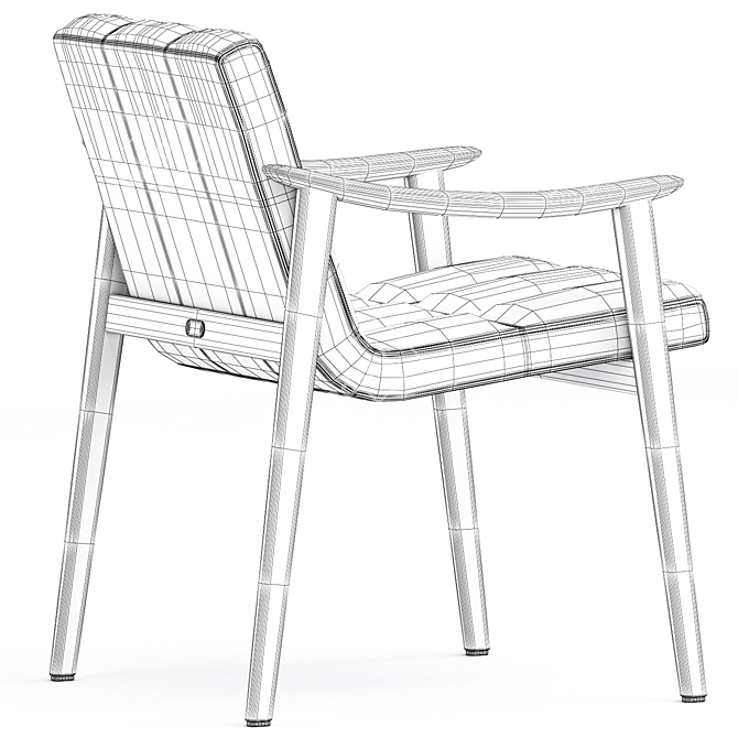 Sleek and Stylish FYNN Chair 3D model image 5