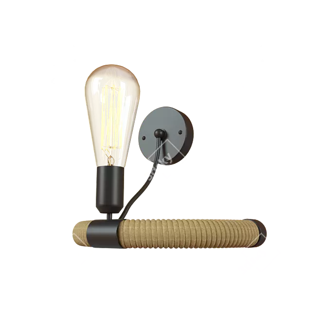 Loft IT Vintage Black Pendant Light 3D model image 2