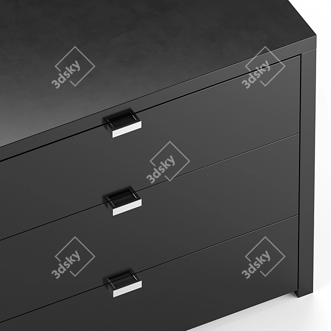 Sleek TV Stand with Drawers 3D model image 2