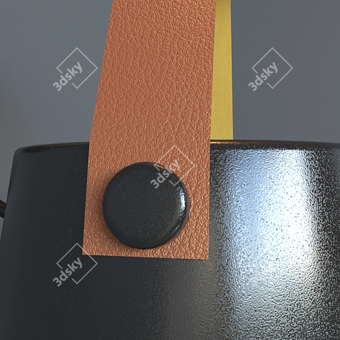 Elegant Wooden Wall Light - 4K Texture 3D model image 2