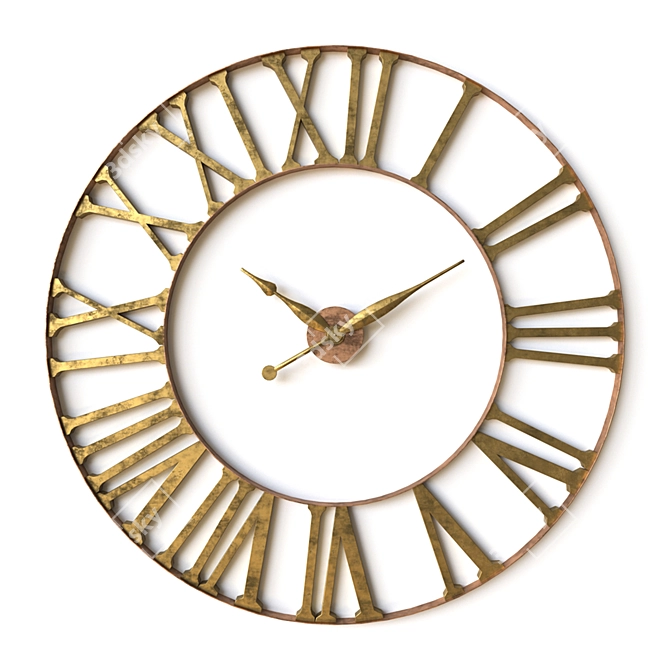 Elegant Uttermost Wall Clock 3D model image 2