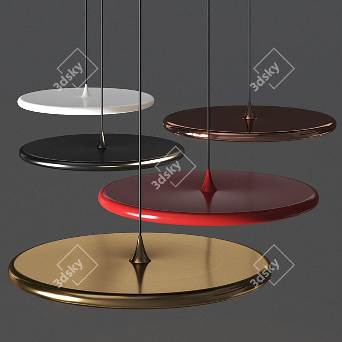 Italian Design Bilancella Pendant Lamp 3D model image 2