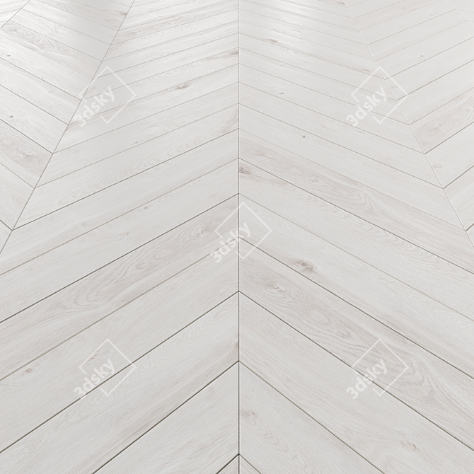 Versatile Laminate Flooring: Standard, Herringbone & Chevron 3D model image 4