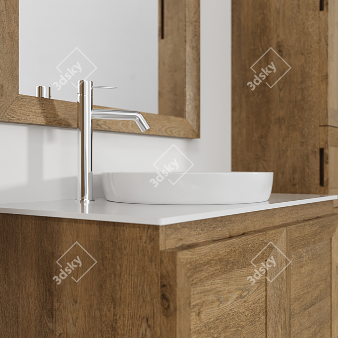 Eban Chiara Vanity Unit Set 3D model image 3