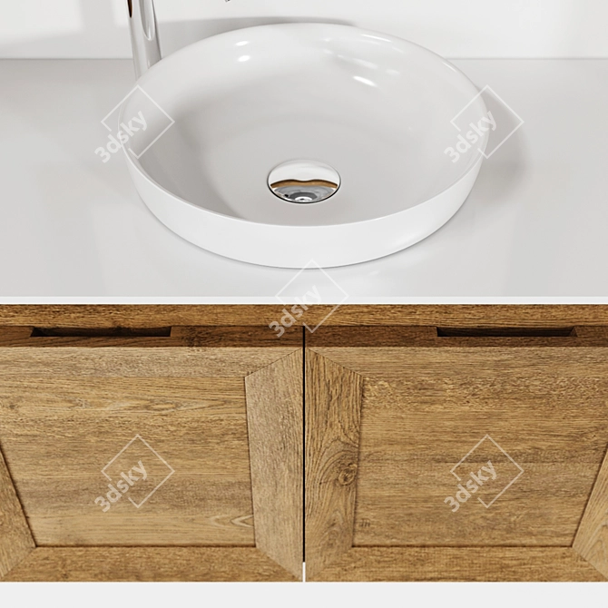 Eban Chiara Vanity Unit Set 3D model image 4