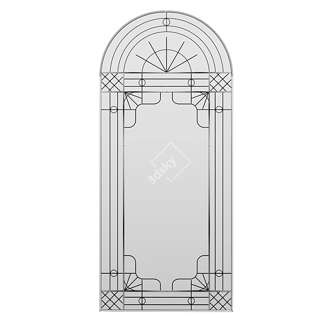 Luminarie Mirror: Sleek and Stylish 3D model image 3