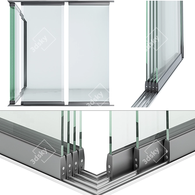 Versatile Sliding Door-05 3D model image 1