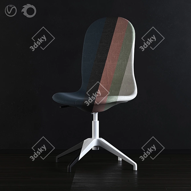 Stylish Ikea LANGFJALL Chair with 10 Variations 3D model image 1