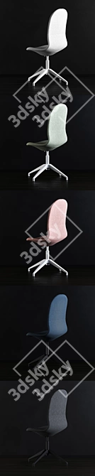 Stylish Ikea LANGFJALL Chair with 10 Variations 3D model image 3