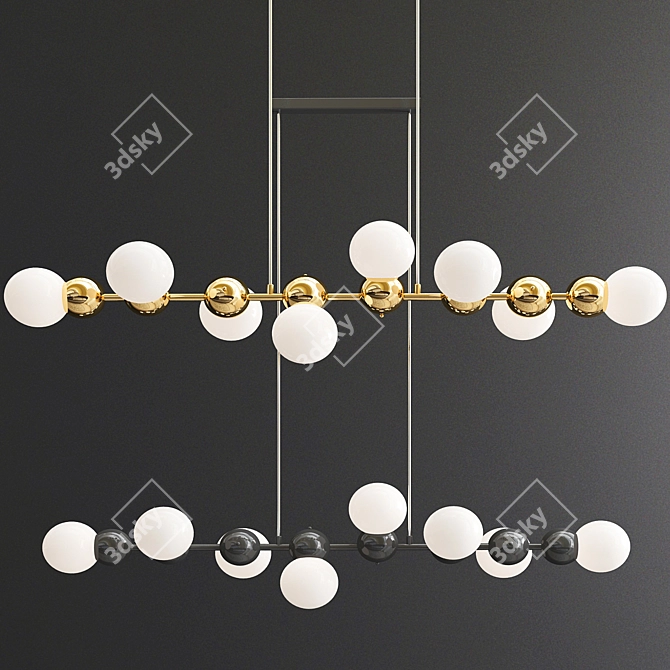 Elegant MOMODA Chandelier | Luxurious Design 3D model image 1