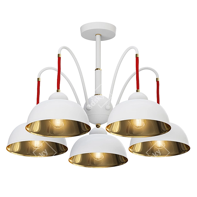 Sleek Ceiling Spotlight Set 3D model image 1