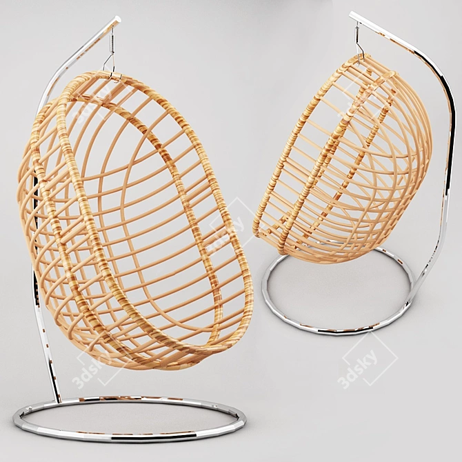 Cozy Swing Hanging Chair 3D model image 1