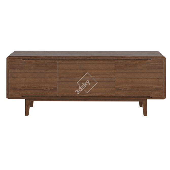 Elegant Currant Sideboard: Modern & Spacious 3D model image 1