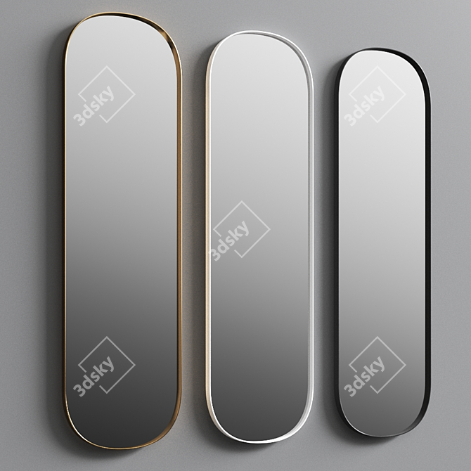 Frost Unu Mirror 4139: Danish Elegance 3D model image 1