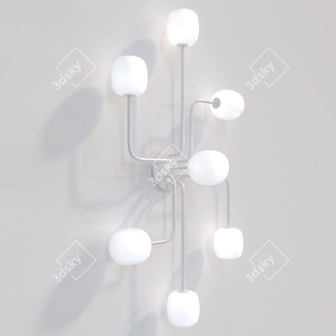 Elegant Mallow Chandelier 3D model image 3