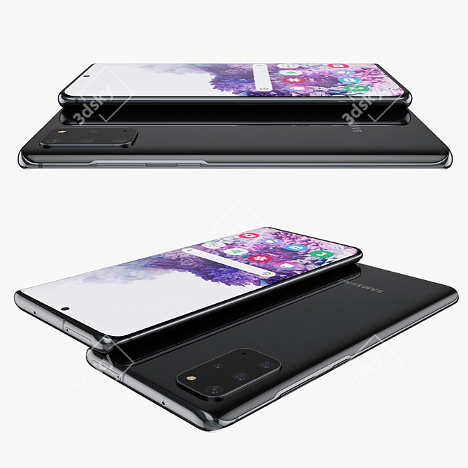 Stunning Samsung Galaxy 20 Plus 3D model image 3