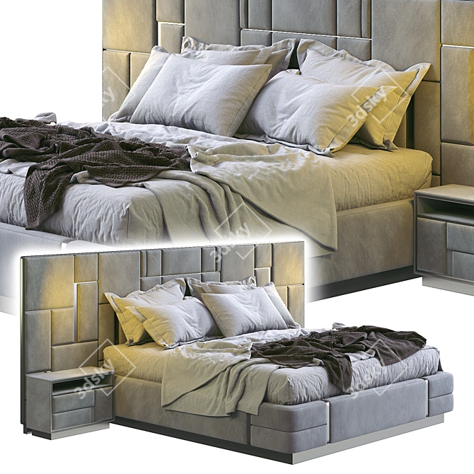 Luxury Dream Visionnaire Bed 3D model image 1