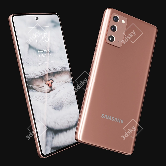 Ultimate productivity with Samsung Galaxy Note 20 3D model image 3