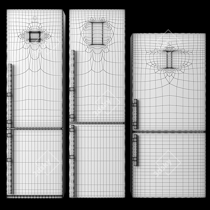 Electrolux Refrigerator Set: Stay Cool with Style 3D model image 4