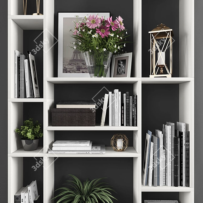 Elegant 61-Piece Decor Set 3D model image 2