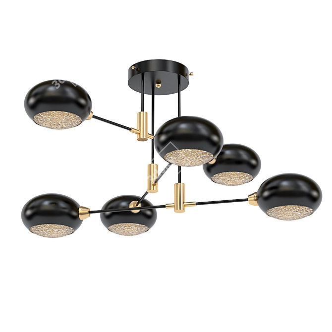 Solar System 6: Stylish Ceiling Lamp 3D model image 1