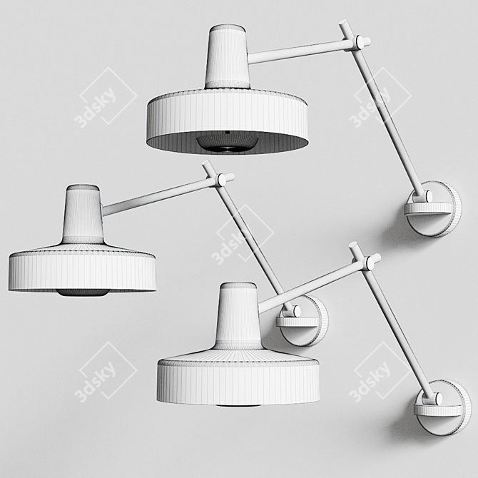 Grupa Arigato AR-W: Adjustable Wall Lamp 3D model image 2