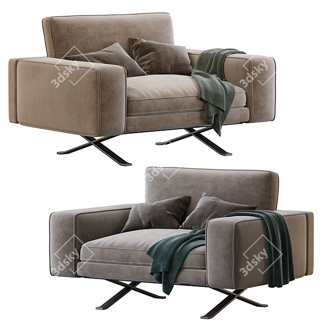 Modern Fenix Armchair | Sleek Design & Comfort 3D model image 1