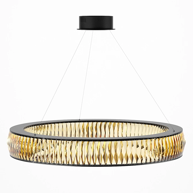 Elegant Vancouver Pendant Chandelier 3D model image 1