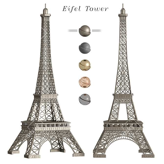 Eiffel Tower Replica - Exquisite Model 3D model image 7