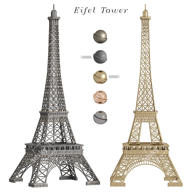 Eiffel Tower Replica - Exquisite Model 3D model image 8