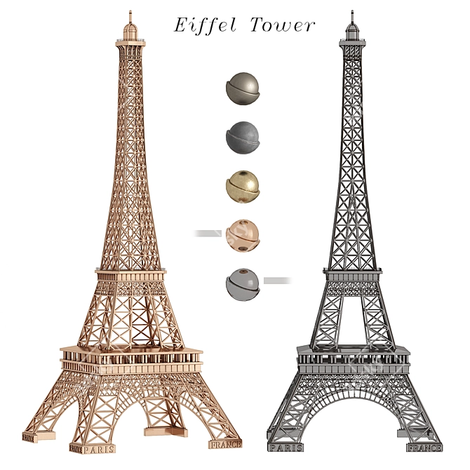 Eiffel Tower Replica - Exquisite Model 3D model image 12