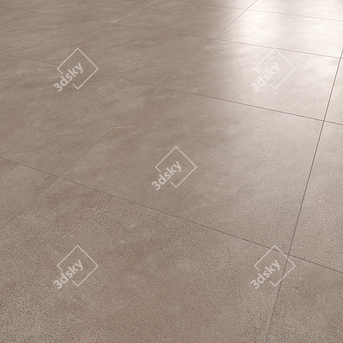 Galo Beige Mate Floor Tile 3D model image 1