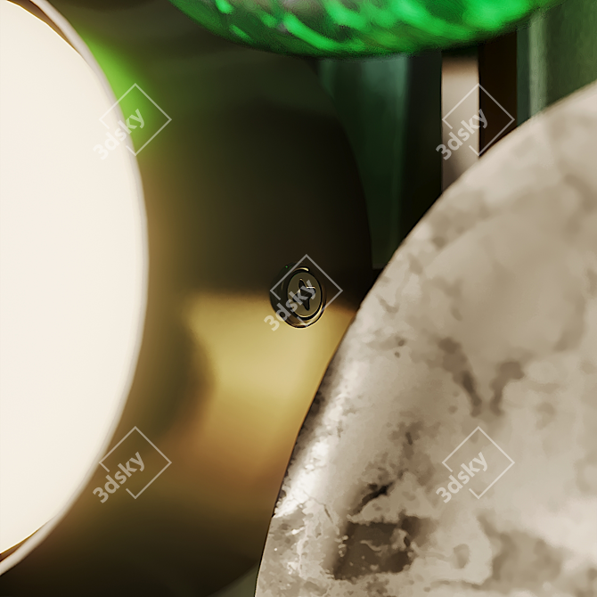 Glamorous GIOIELLI 03 Wall Sconce 3D model image 5