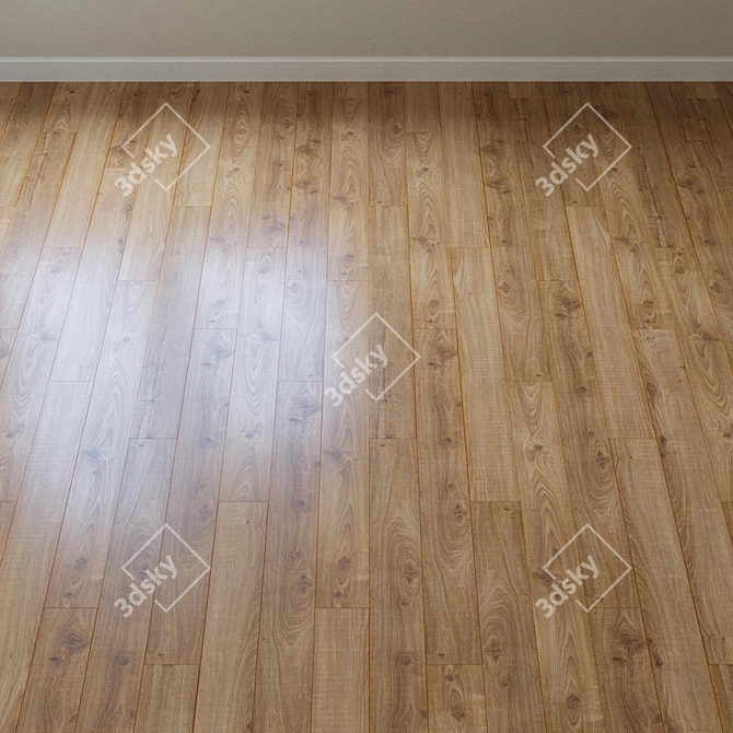 French Oak Chevron Laminate 3D model image 3