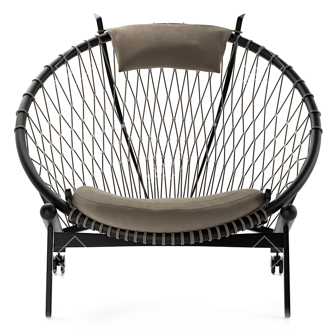 PP Mobler pp130: The Circle Chair 3D model image 2