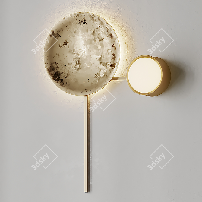 Glamour Shine Wall Sconce 3D model image 1