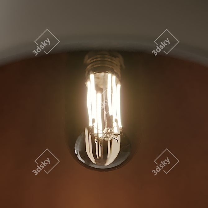 Flaming Embers Pendant Light 3D model image 2