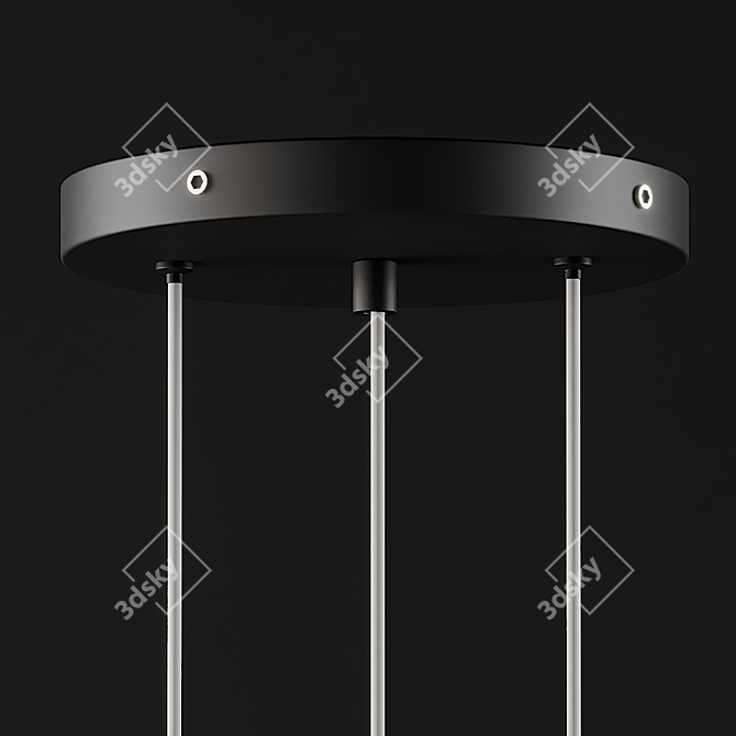 Elegant LED Pendant Lighting 3D model image 4