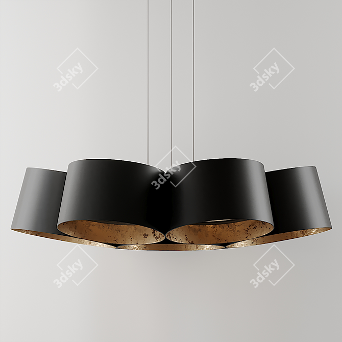 Elegant LED Pendant Lighting 3D model image 5