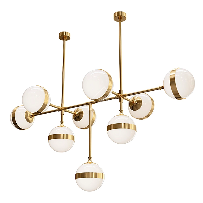 Contemporary Reel Pendant Light 3D model image 1