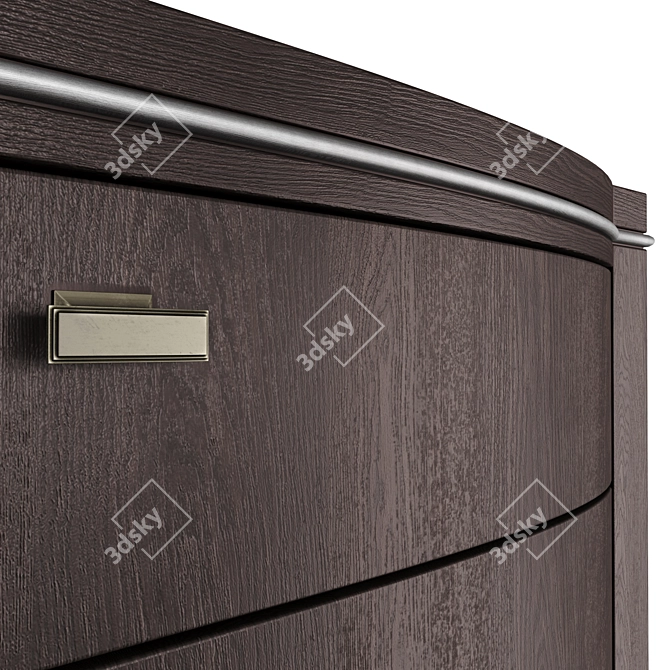 Grand 4-Drawer Home Chest: Elegant and Functional 3D model image 3
