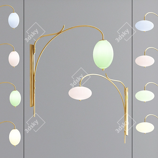 Enchanting China Wall Lamps 3D model image 1